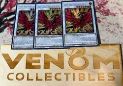 3x (M/NM) Black Rose Moonlight Dragon RA03-EN038 Secret Rare 1st Edition YuGiOh - Image 1