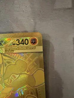 Pokemon M Mega Lucario EX Gold Ultra Secret Rare Holo Card - Image 3