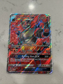 2017 Pokemon Card Black Star Promo - Incineroar GX SM38 YF - Image 1