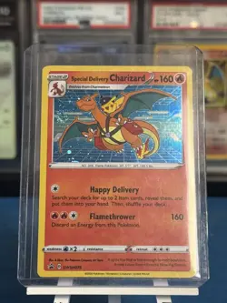 Special Delivery Charizard SWSH075 - Sword & Shield Promo Card Holo W/Swirl - NM - Image 1