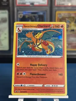 Special Delivery Charizard SWSH075 - Sword & Shield Promo Card Holo W/Swirl - NM - Image 2