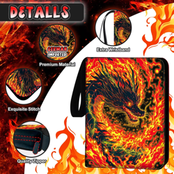 1008 Card Binder 9 Pocket Trading Card Binder with 56 Page 3-Ring Removable Slee - Image 4