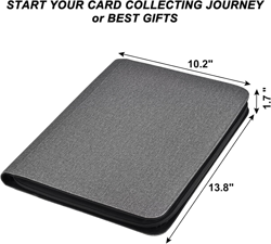 Trading Card Binder, 9 Pocket PU Cover Card Collection Binder for 360 Cards, Pre - Image 2