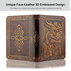 9 Pocket Trading Card Binder 360 Side Loading Pockets Albums with Zipper 3D PU L - Image 5