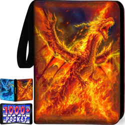 1008 Card Binder 9 Pocket, 3-Ring Trading Card Binder with 56 Page Removable Sle - Image 1