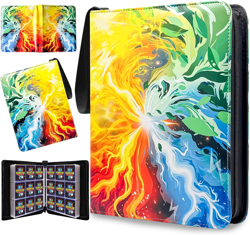 Trading Card Binder for TCG Cards, 9-Pocket Portable Card Collector Ablum Holder - Image 1