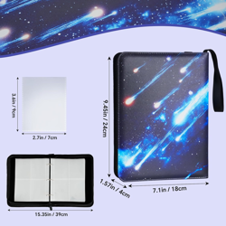 4-Pocket Card Binder - 440-Pocket Trading Card Binder with 55 Removable Double-S - Image 4