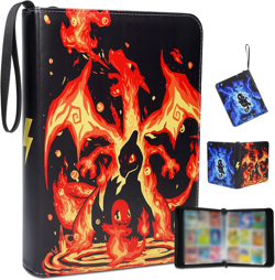 Trading Card Binder 9 Pocket,Card Holder Binder Fits 900 Cards with 50 Removable - Image 1
