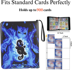 Trading Card Binder 9 Pocket,Card Holder Binder Fits 900 Cards with 50 Removable - Image 3