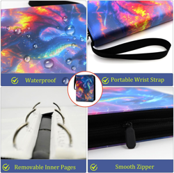 Trading Card Binder 400 Pockets for Pokemon Cards,4 Pockets Card Binder Albums C - Image 2