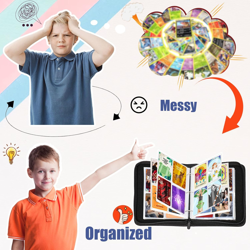 Trading Card Binder 400 Pockets for Pokemon Cards,4 Pockets Card Binder Albums C - Image 5