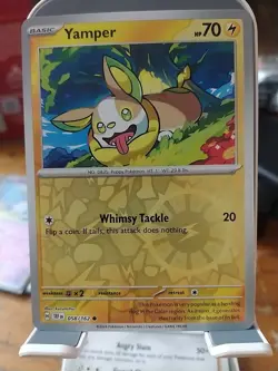 Yamper Reverse Holo Common Card 058/162 Pokemon TCG Temporal Forces - Image 1