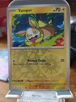 Yamper Reverse Holo Common Card 058/162 Pokemon TCG Temporal Forces - Image 2