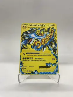 Mcharizard EX Gold Metal Pokemon Card-Collectible Gift Display！Christmas PRETTY - Image 1