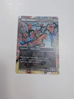 MTG - Web-Warriors (Borderless) - Marvel's Spider-Man NM/M Condition - Image 1