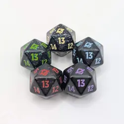 MTG Edge of Eternities Spindown Dice Set of 5, five pieces Magic the Gathering - Image 1