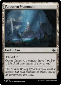 NM Forgotten Monument, MTG, LCI, Magic the Gathering, 272 - Image 1