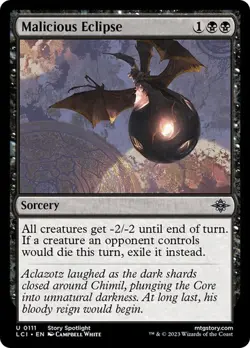NM Malicious Eclipse, MTG, LCI, Magic the Gathering, 111 - Image 1