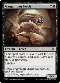 NM Gargantuan Leech, MTG, LCI, Magic the Gathering, 107 - Image 1