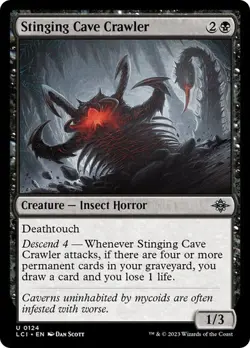 NM Stinging Cave Crawler, MTG, LCI, Magic the Gathering, 124 - Image 1