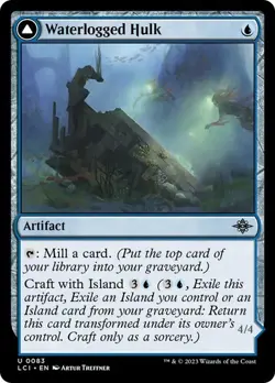 NM Waterlogged Hulk, MTG, LCI, Magic the Gathering, 83 - Image 1