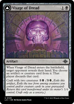 NM Visage of Dread, MTG, LCI, Magic the Gathering, 129 - Image 1