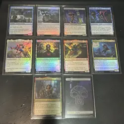 Mtg Magic Spider-Man Lot Of 10 Cards Pictured All Collectors Box Foil - Image 1