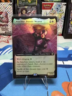 MTG Arachne, Psionic Weaver 0245 Foil (Extended Art) Marvel Spider-Man NM SPM - Image 1