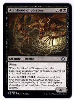 Archfiend Of Sorrows NM* Modern Horizons 2 ENGLISH 074/303 mtg -UnltdCards - Image 1