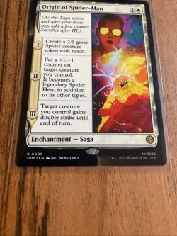 Origin of Spider-Man 0009 Rare Non-Foil Spider-Man MTG - Image 2