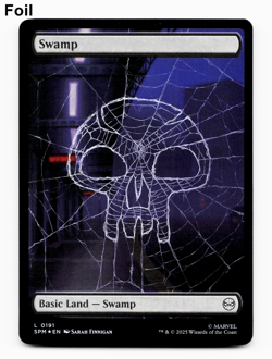 Swamp (191) (Full Art, FOIL) - [Marvel's Spider-Man] MTG NM/M 💀 - Image 1
