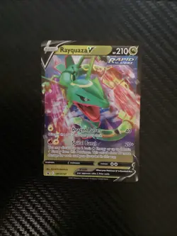 Rayquaza V - SWSH147 - Pokemon Sword & Shield Promo Ultra Rare Holo Card NM - Image 1