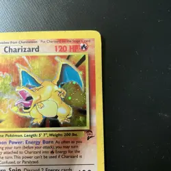 Charizard 4/130 HP Played Base Set 2 2000 Pokemon Card Holo Rare Holofoil - Image 3