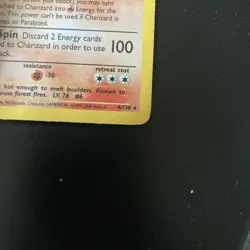 Charizard 4/130 HP Played Base Set 2 2000 Pokemon Card Holo Rare Holofoil - Image 4