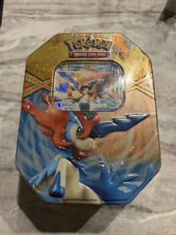 NEW Pokemon KELDEO EX Tin - Factory Sealed 2013 Black & White Packs - Image 1