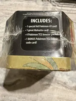 NEW Pokemon KELDEO EX Tin - Factory Sealed 2013 Black & White Packs - Image 4