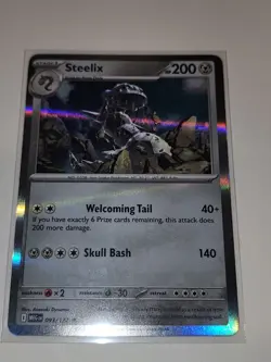 Pokemon TCG Steelix Holo Rare Mega Evolution Mint - Image 1
