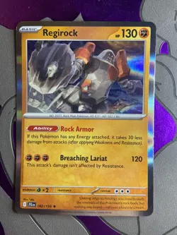 Regirock 082/159 Sv09: Journey Together Holo Rare Pokemon Rock Armor NM - Image 1