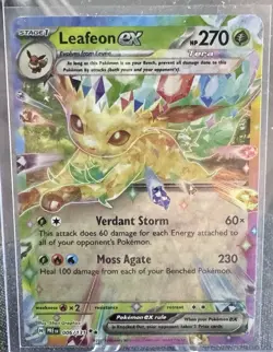 Leafeon ex 006/131 SV: Prismatic Evolutions Double Rare Holo NM/M- Pokemon TCG - Image 1