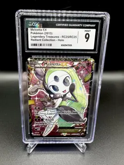CGC 9 Meloetta EX 2013 Pokemon B&W Legendary Treasures Full Art Holo #RC25/RC25 - Image 1