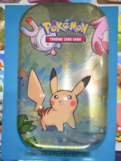 Pokemon Kanto Friends Pikachu EMPTY Mini Tin - Image 1