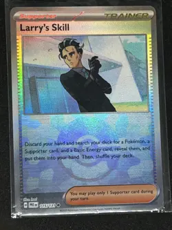 Pokemon TCG Larry's Skill - (Pokeball Pattern) 115/131 Prismatic Evolutions Holo - Image 1