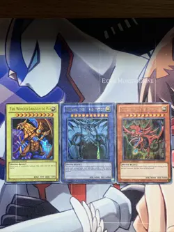 YuGiOh EGYPTIAN GODS CARDS OBELISK SLIFER RA Legendary 25th Anniversary LC01 VHP - Image 1