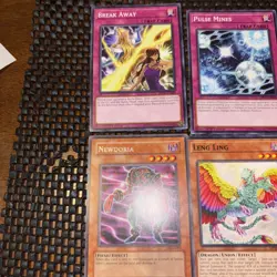 Yugioh Card Lot W. Newdoria & Long Ling 6 Cards - Image 2