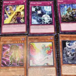 Yugioh Card Lot W. Newdoria & Long Ling 6 Cards - Image 3