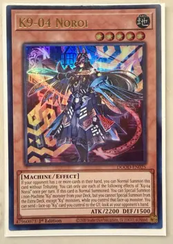 Yugioh K9-04 Noroi DOOD-EN025 Ultra Rare 1st Edition NM - Image 1