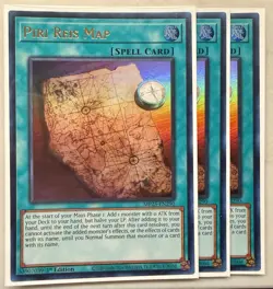 Yugioh! 3x Piri Reis Map MP25-EN290 Ultra Rare 1st Ed NM - Image 1
