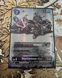 Digimon Card Game Beelzemon ACE EX10-074 SEC Alternate Art Sinister Order - Image 1