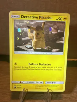 Pokemon TCG Detective Pikachu SM194 Cosmos Holo Black Star Promo Card NM/Mint - Image 1