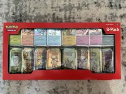 Pokemon TCG: Prismatic Evolutions 8 Mini-Tins w/Promo Cards [Costco Exclusive] - Image 1
